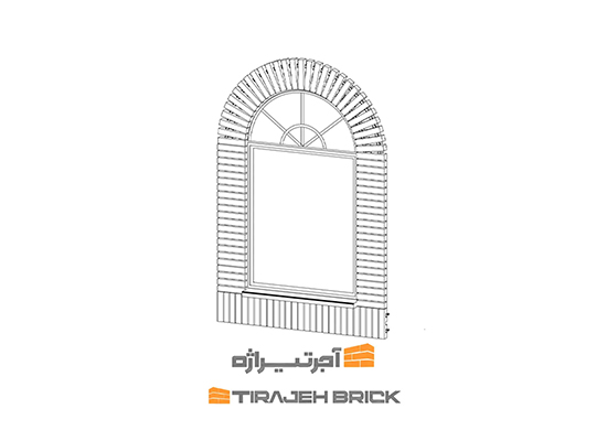 طرح آجر چینی طاق