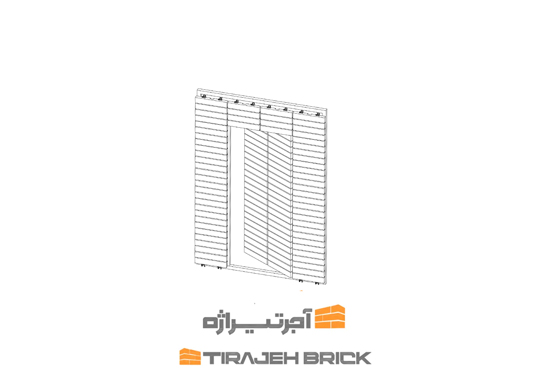 طرح آجر چینی درب مخفی