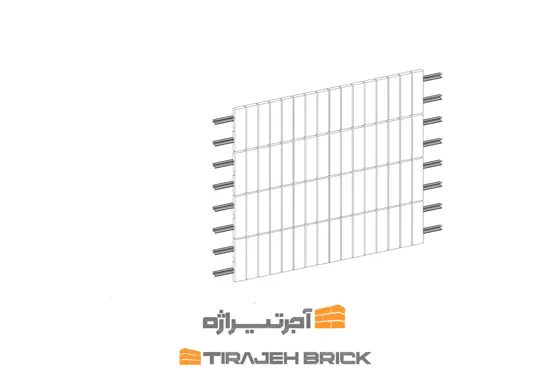 طرح آجر چینی ذرتی خطی عمودی