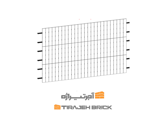 طرح آجر چینی ذرتی خطی عمودی 2