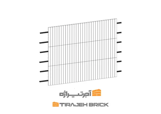 طرح آجر چینی ذرتی خطی عمودی 1