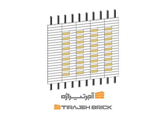 طرح آجر چینی خطی نگینی 3