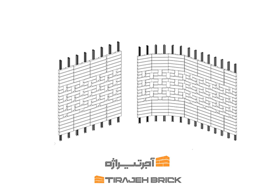 طرح آجر چینی ذرتی و فخرومدین 12( هلالی )