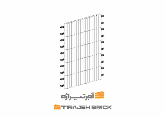 طرح آجر چینی قلمدانی عمودی