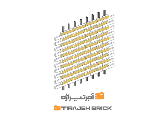 طرح اجر چینی مورب دو طرفه