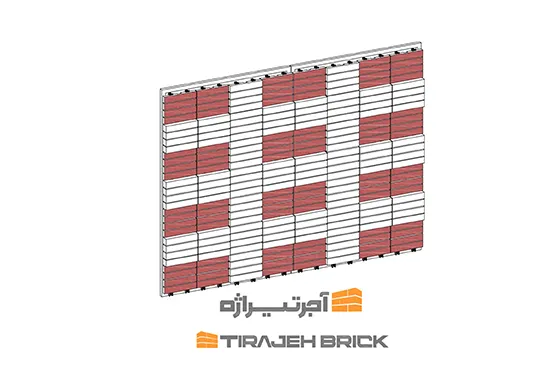 طرح آجر چینی چهارخانه