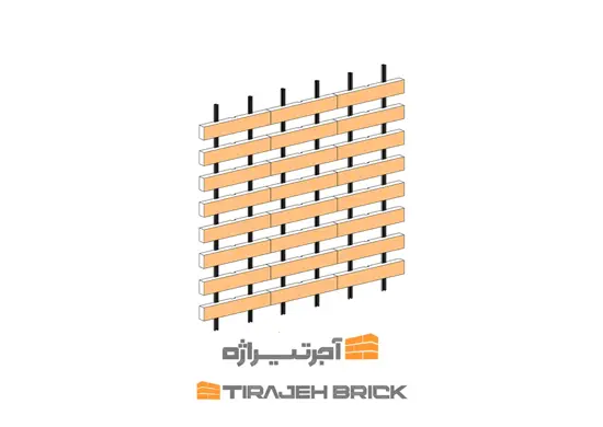 طرح آجر چینی لوور افقی